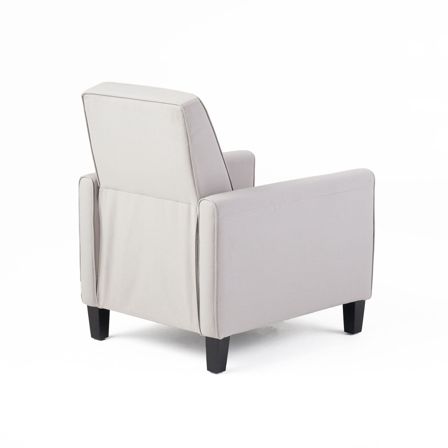 Roomfitters Fabric Push Back Chair for Elegant Home Decor, Navy Blue