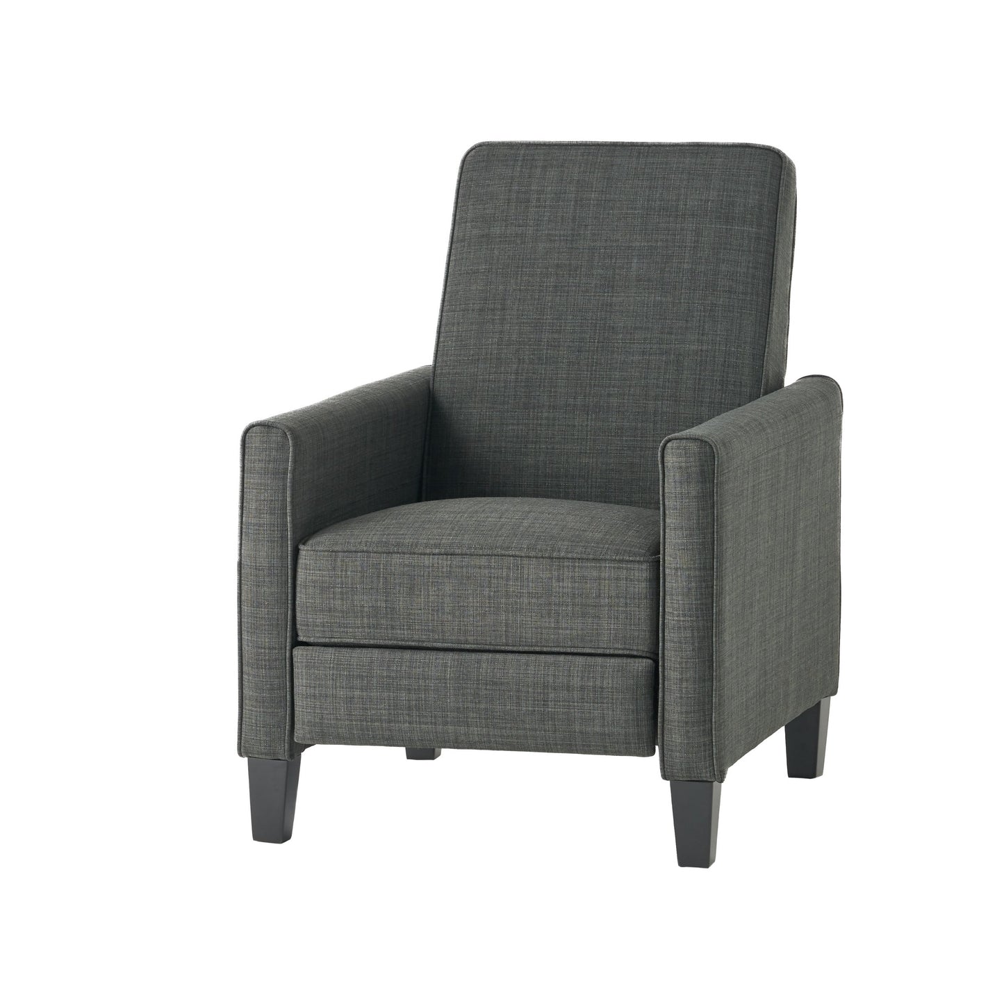 Roomfitters Fabric Push Back Chair for Elegant Home Decor, Navy Blue