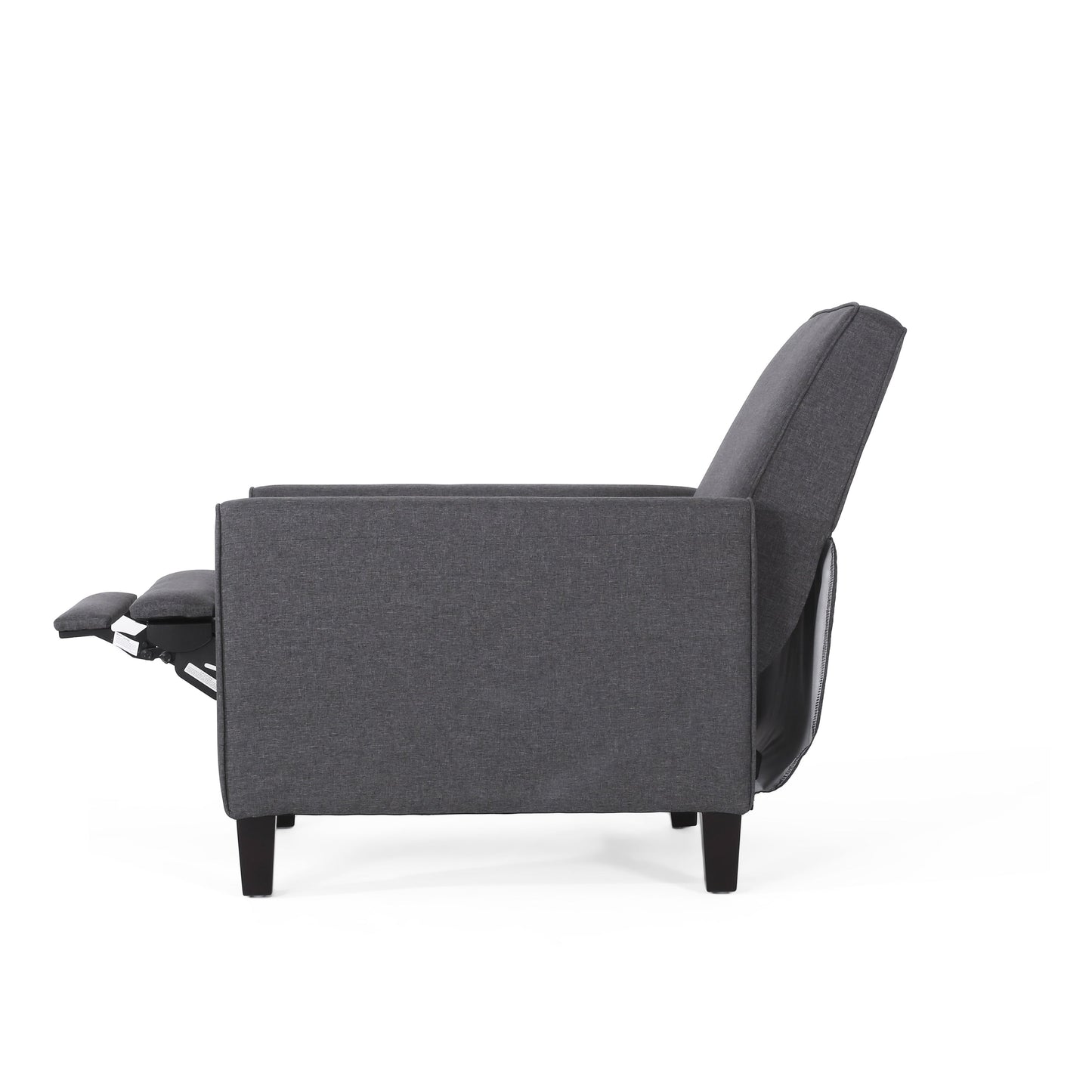 Roomfitters Fabric Push Back Chair for Elegant Home Decor, Navy Blue