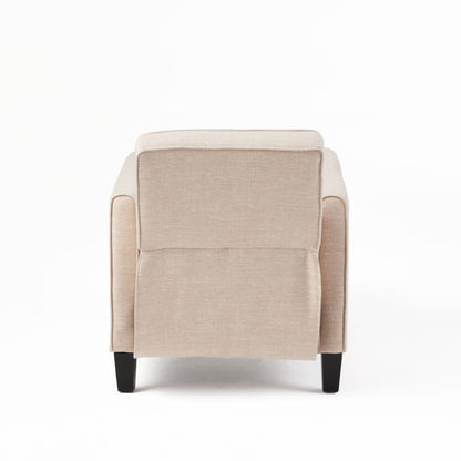 Roomfitters Fabric Push Back Chair for Elegant Home Decor, Navy Blue