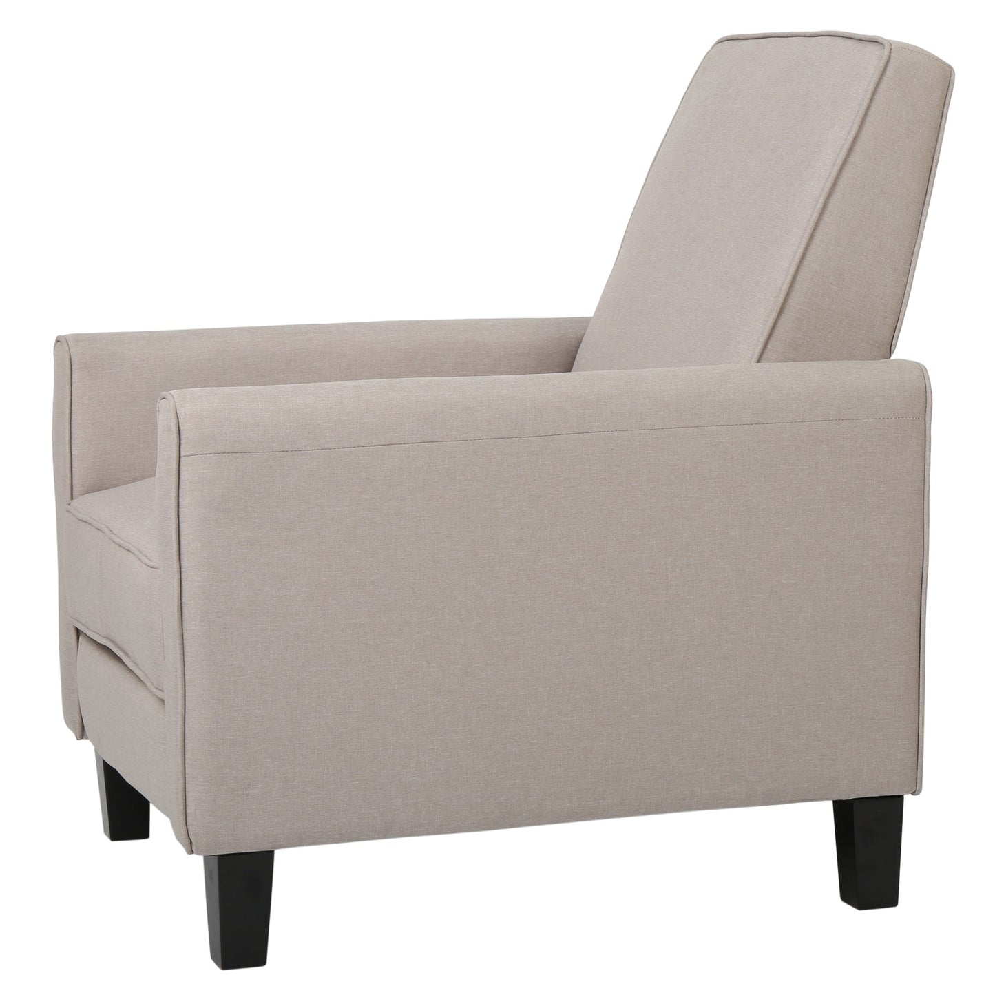 Roomfitters Fabric Push Back Chair for Elegant Home Decor, Navy Blue