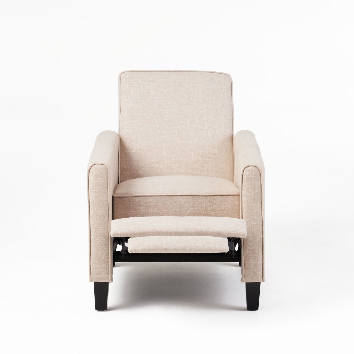 Roomfitters Fabric Push Back Chair for Elegant Home Decor, Navy Blue