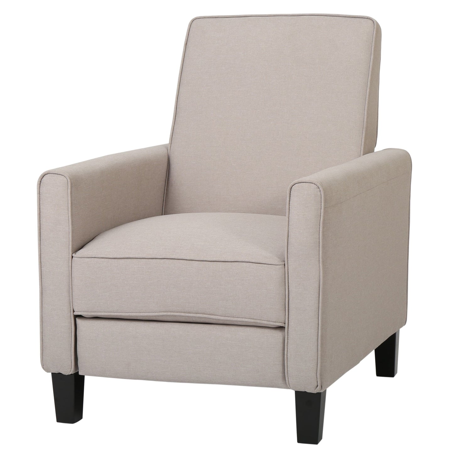 Roomfitters Fabric Push Back Chair for Elegant Home Decor, Navy Blue