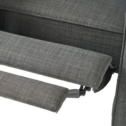 Roomfitters Fabric Push Back Chair for Elegant Home Decor, Navy Blue