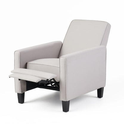 Roomfitters Fabric Push Back Chair for Elegant Home Decor, Navy Blue