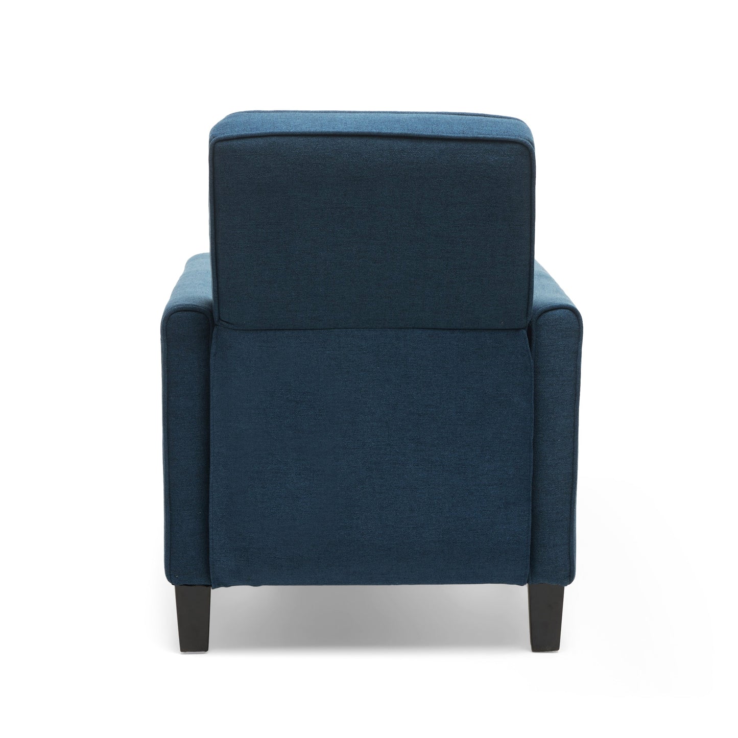 Roomfitters Fabric Push Back Chair for Elegant Home Decor, Navy Blue