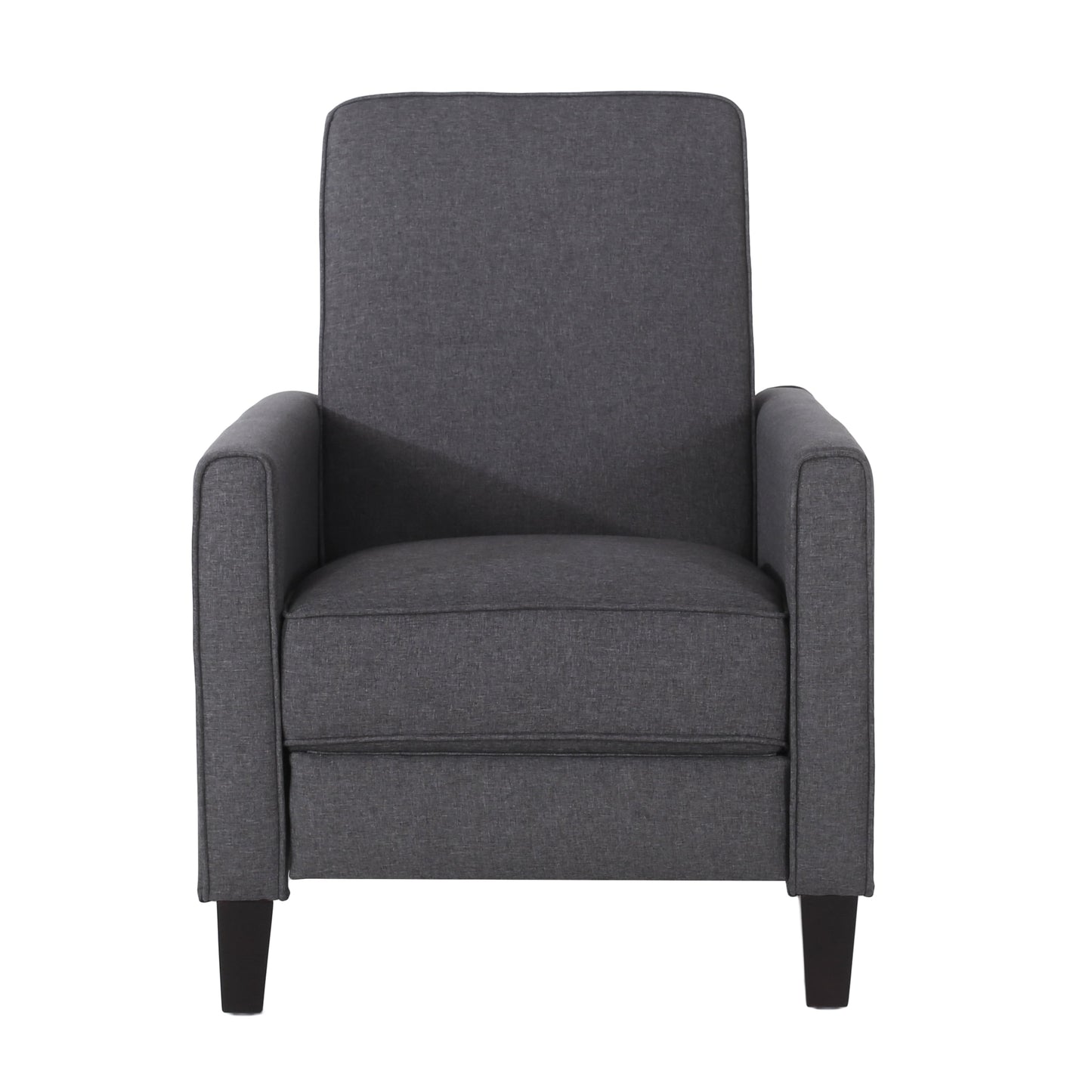 Roomfitters Fabric Push Back Chair for Elegant Home Decor, Navy Blue