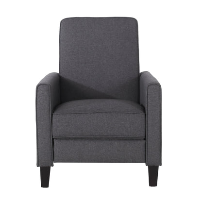 Roomfitters Fabric Push Back Chair for Elegant Home Decor, Navy Blue