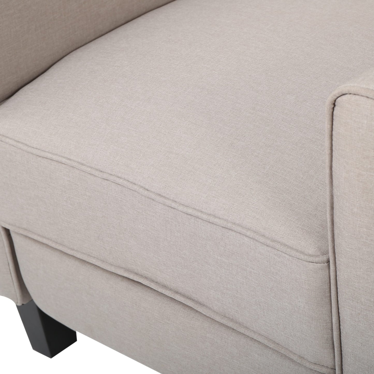 Roomfitters Fabric Push Back Chair for Elegant Home Decor, Navy Blue