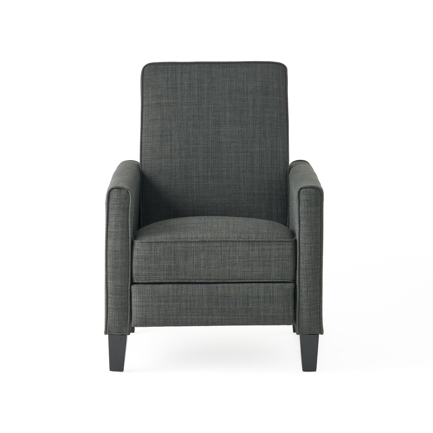 Roomfitters Fabric Push Back Chair for Elegant Home Decor, Navy Blue