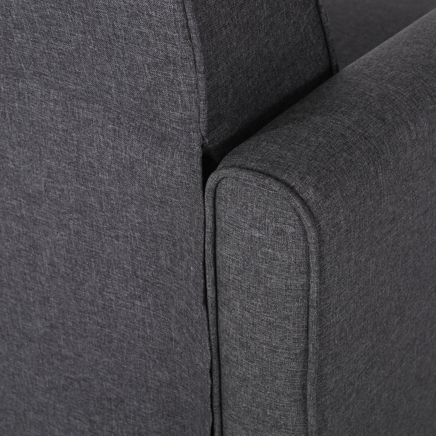 Roomfitters Fabric Push Back Chair for Elegant Home Decor, Navy Blue