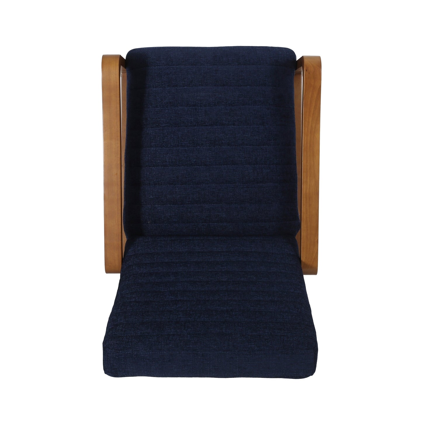 Roomfitters Fabric Wood Hand Manual Club Recliner, Comfortable Recliner for Living Room, Navy Blue