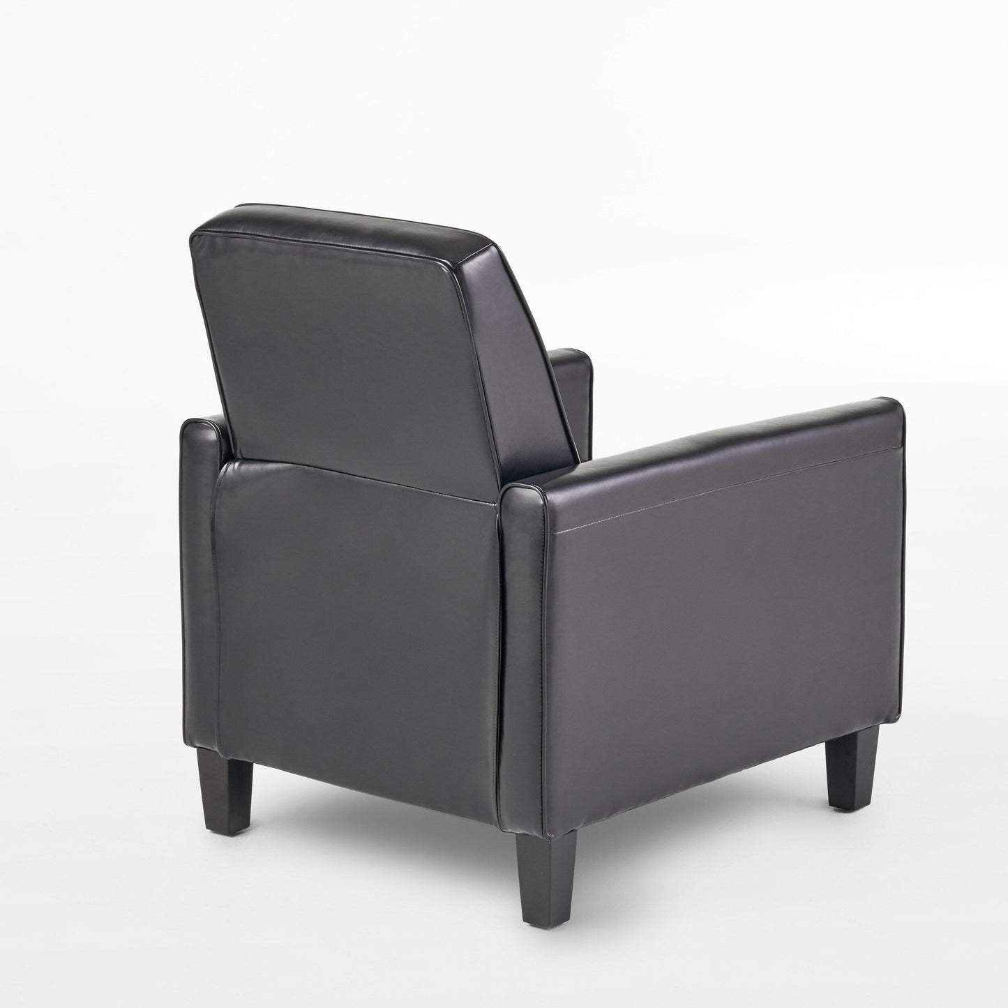 Roomfitters Faux Leather Push Back Chair for Elegant Home Decor