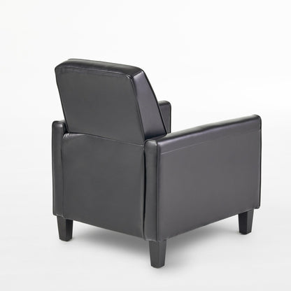 Roomfitters Faux Leather Push Back Chair for Elegant Home Decor