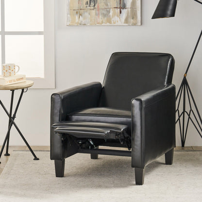 Roomfitters Faux Leather Push Back Chair for Elegant Home Decor