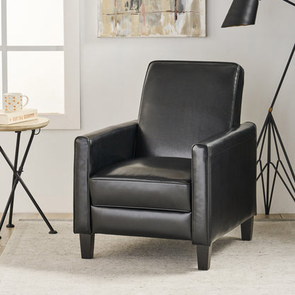 Roomfitters Faux Leather Push Back Chair for Elegant Home Decor