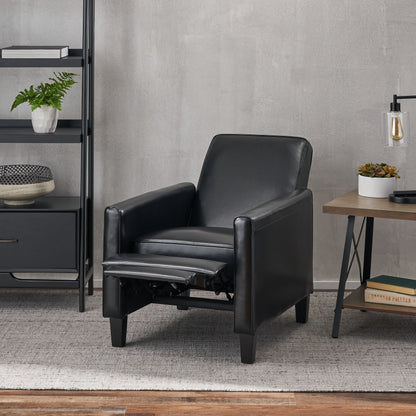Roomfitters Faux Leather Push Back Chair for Elegant Home Decor