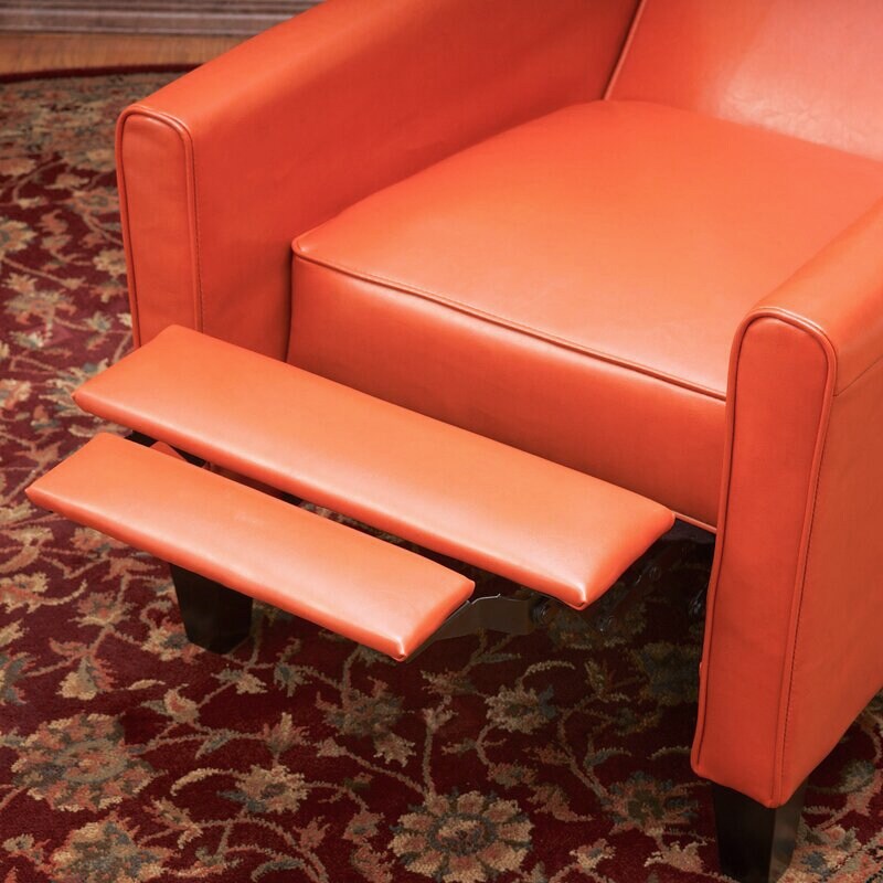 Roomfitters Faux Leather Push Back Chair for Elegant Home Decor