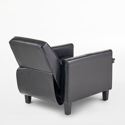 Roomfitters Faux Leather Push Back Chair for Elegant Home Decor
