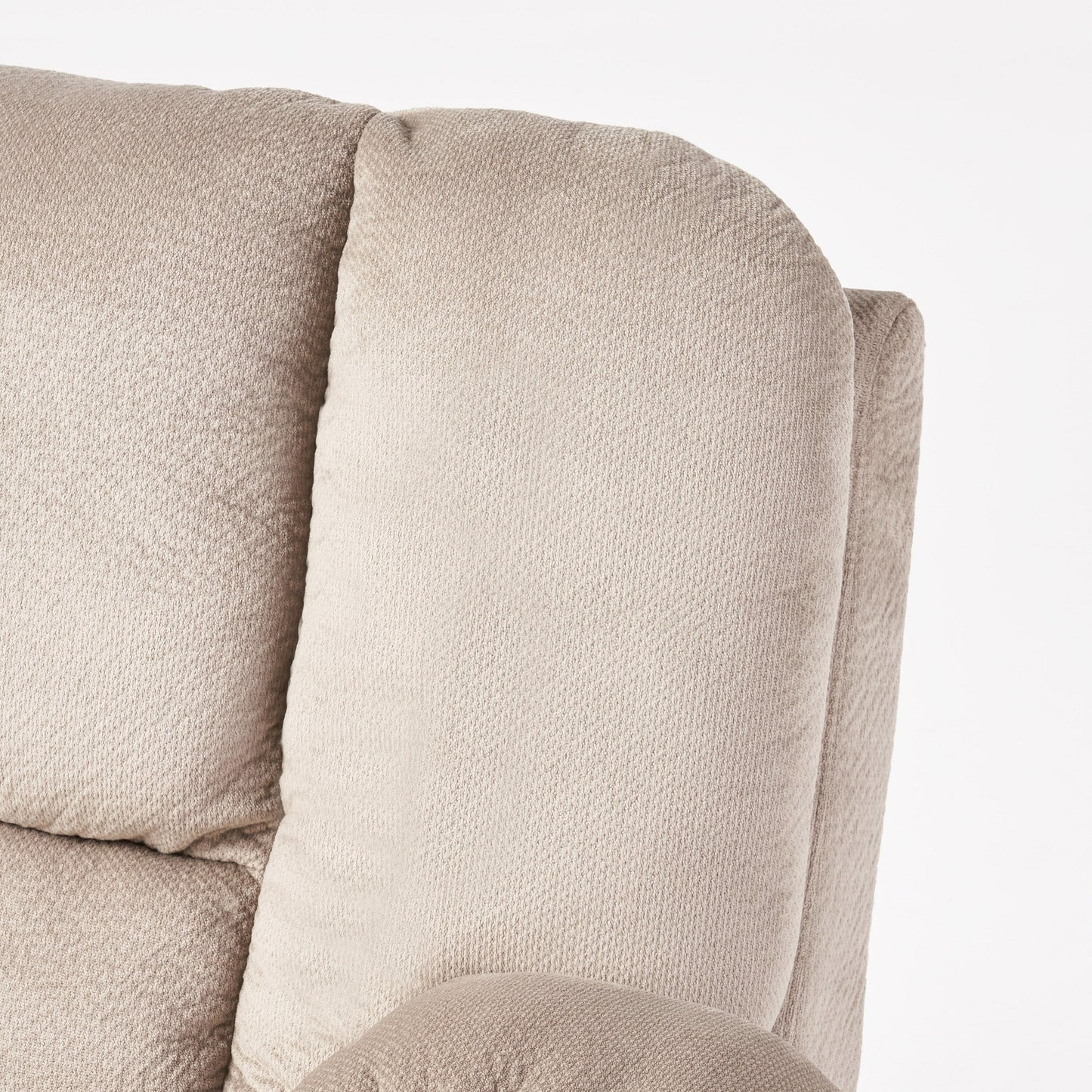 Roomfitters Luxurious Manual Recliner Chair in Chocolate with Skin-Friendly Fabric and Dual Cup Holders