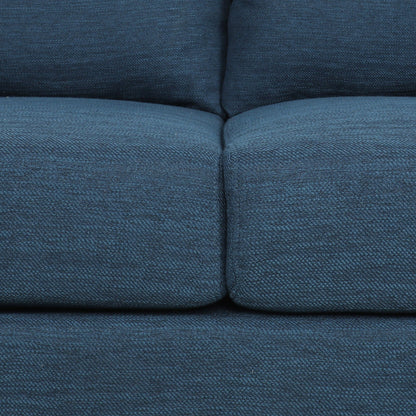 Roomfitters Modern 3-Seater Sofa with Sleek Upholstered Cushions and Tapered Wood Legs for Living Room