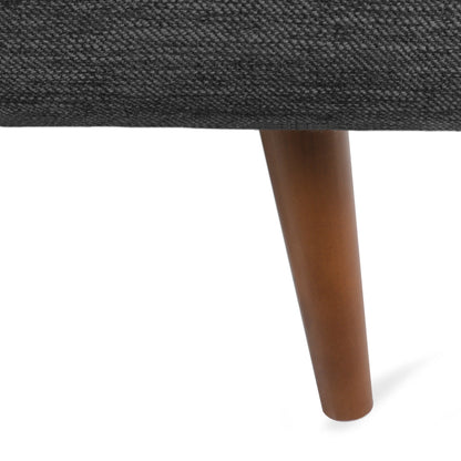 Roomfitters Modern 3-Seater Sofa with Sleek Upholstered Cushions and Tapered Wood Legs for Living Room