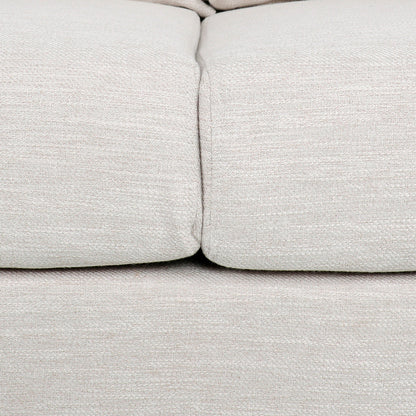 Roomfitters Modern 3-Seater Sofa with Sleek Upholstered Cushions and Tapered Wood Legs for Living Room