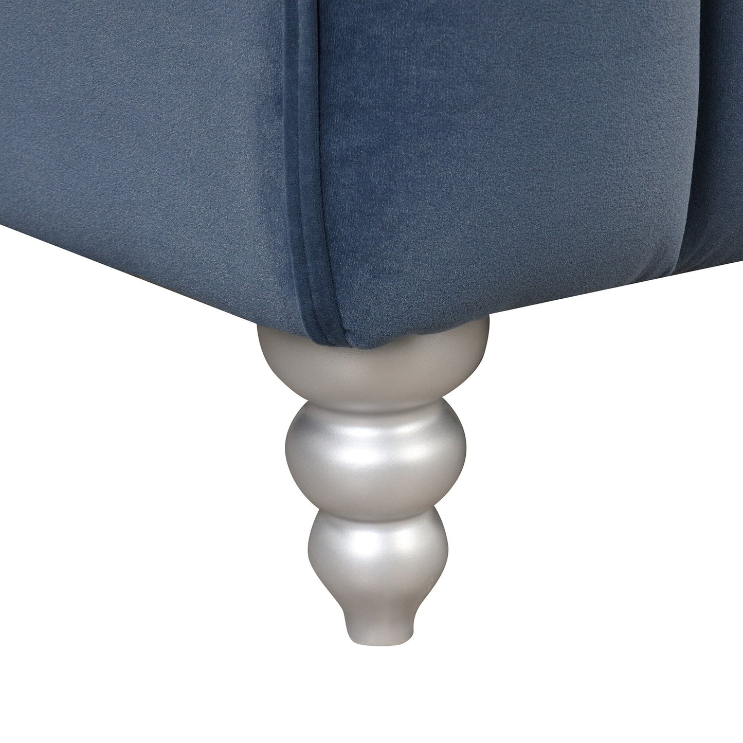 Roomfitters Modern 3-piece sofa set with solid wood legs, buttoned tufted backrest, Dutch fleece upholstered sofa set