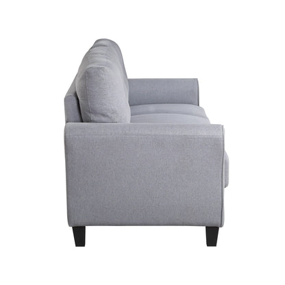 Roomfitters Modern Linen Upholstered Sofa, Stylish 3-Seat Couch for Living Room or Office Comfort