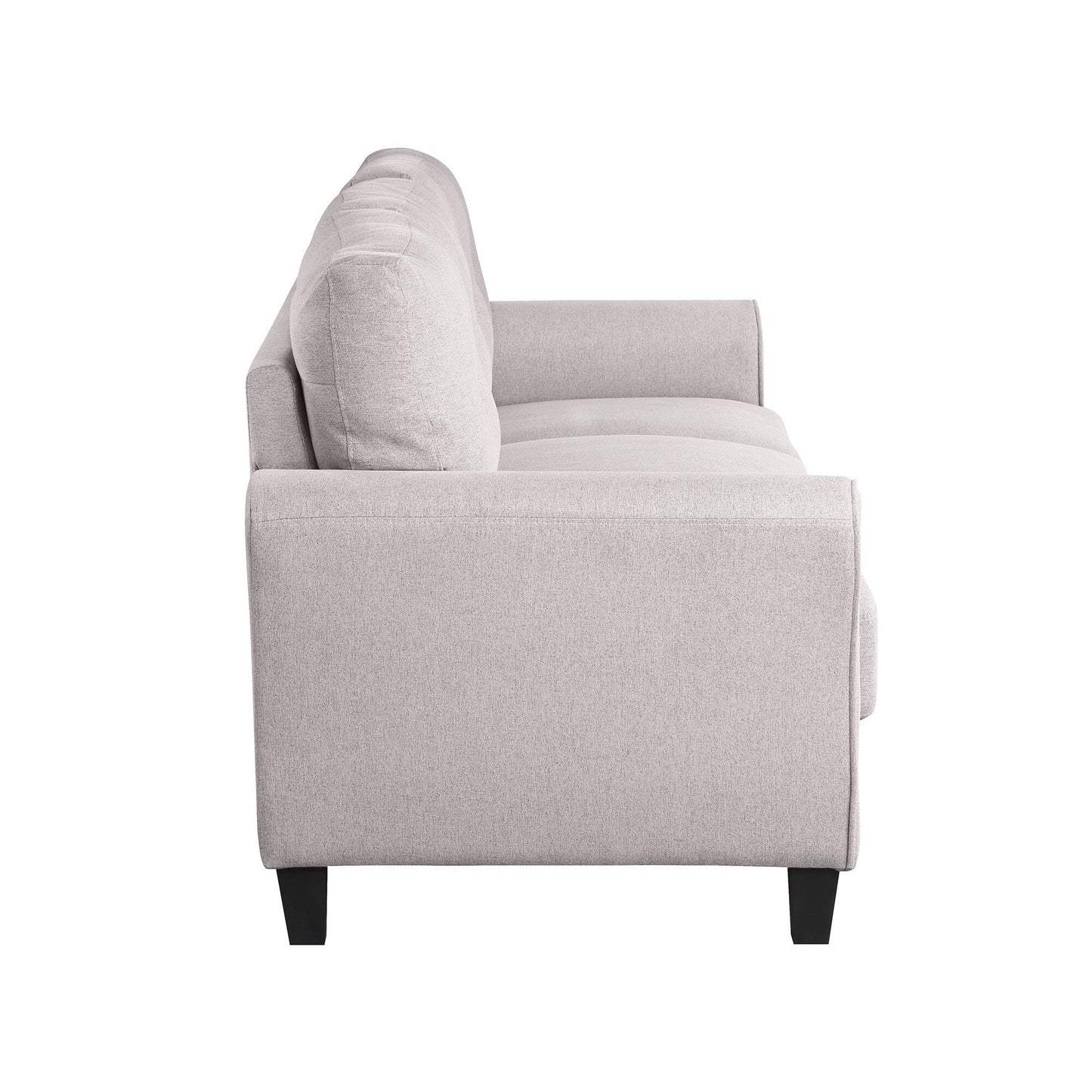 Roomfitters Modern Linen Upholstered Sofa, Stylish 3-Seat Couch for Living Room or Office Comfort