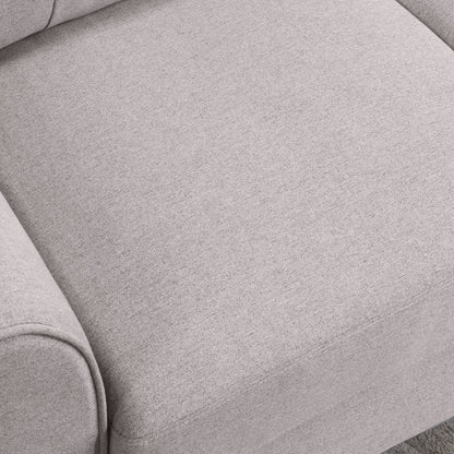 Roomfitters Modern Linen Upholstered Sofa, Stylish 3-Seat Couch for Living Room or Office Comfort