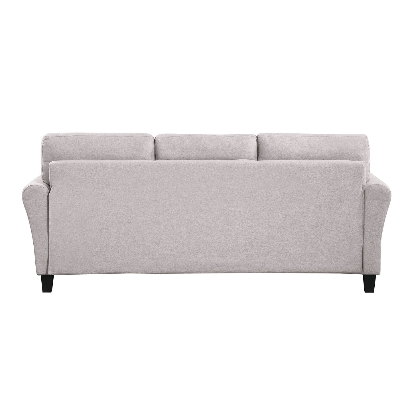 Roomfitters Modern Linen Upholstered Sofa, Stylish 3-Seat Couch for Living Room or Office Comfort