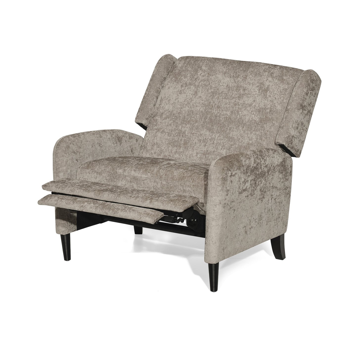 Roomfitters Oversized Textured Fabric Pushback Recliner, Cozy Recliner for Living Room