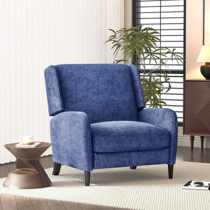 Roomfitters Oversized Textured Fabric Pushback Recliner, Cozy Recliner for Living Room