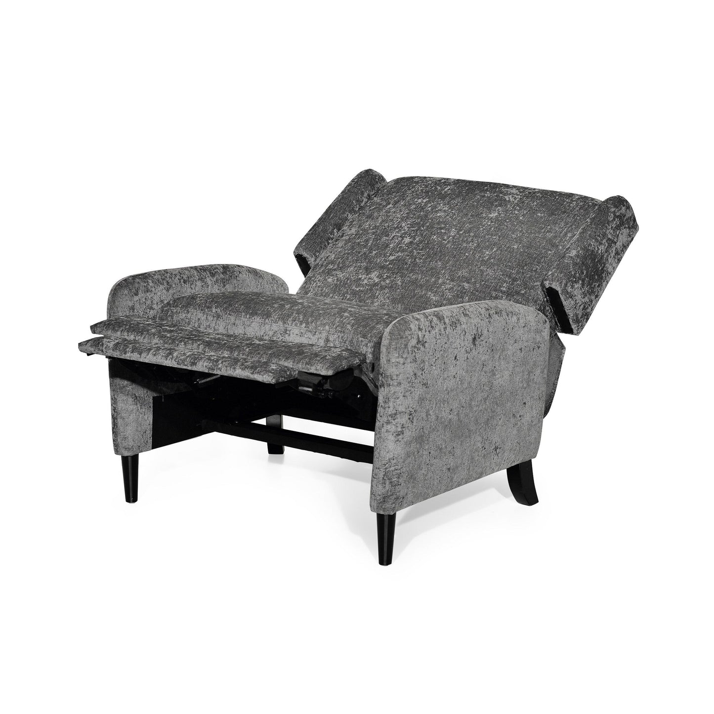 Roomfitters Oversized Textured Fabric Pushback Recliner, Cozy Recliner for Living Room