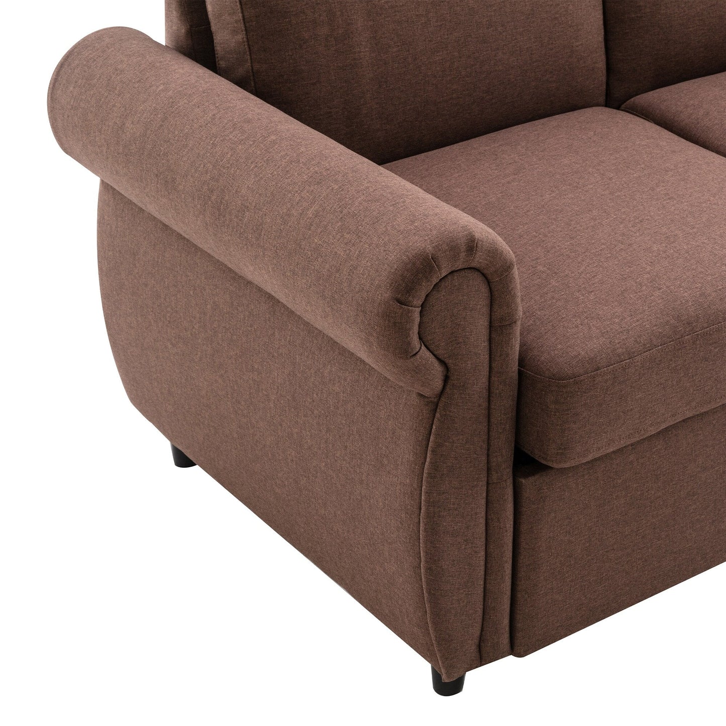 Roomfitters Pull-Out Loveseat Sofa Bed with Twin Size Memory Mattress, Space-Saving Sleeper Couch for Living Room