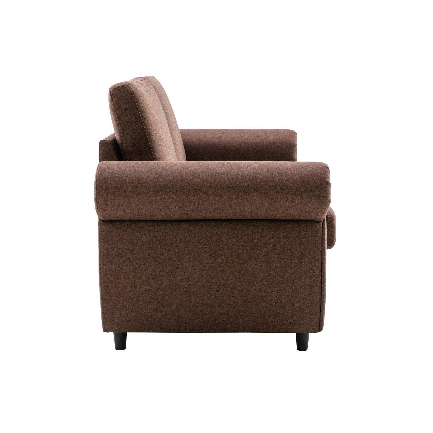Roomfitters Pull-Out Loveseat Sofa Bed with Twin Size Memory Mattress, Space-Saving Sleeper Couch for Living Room
