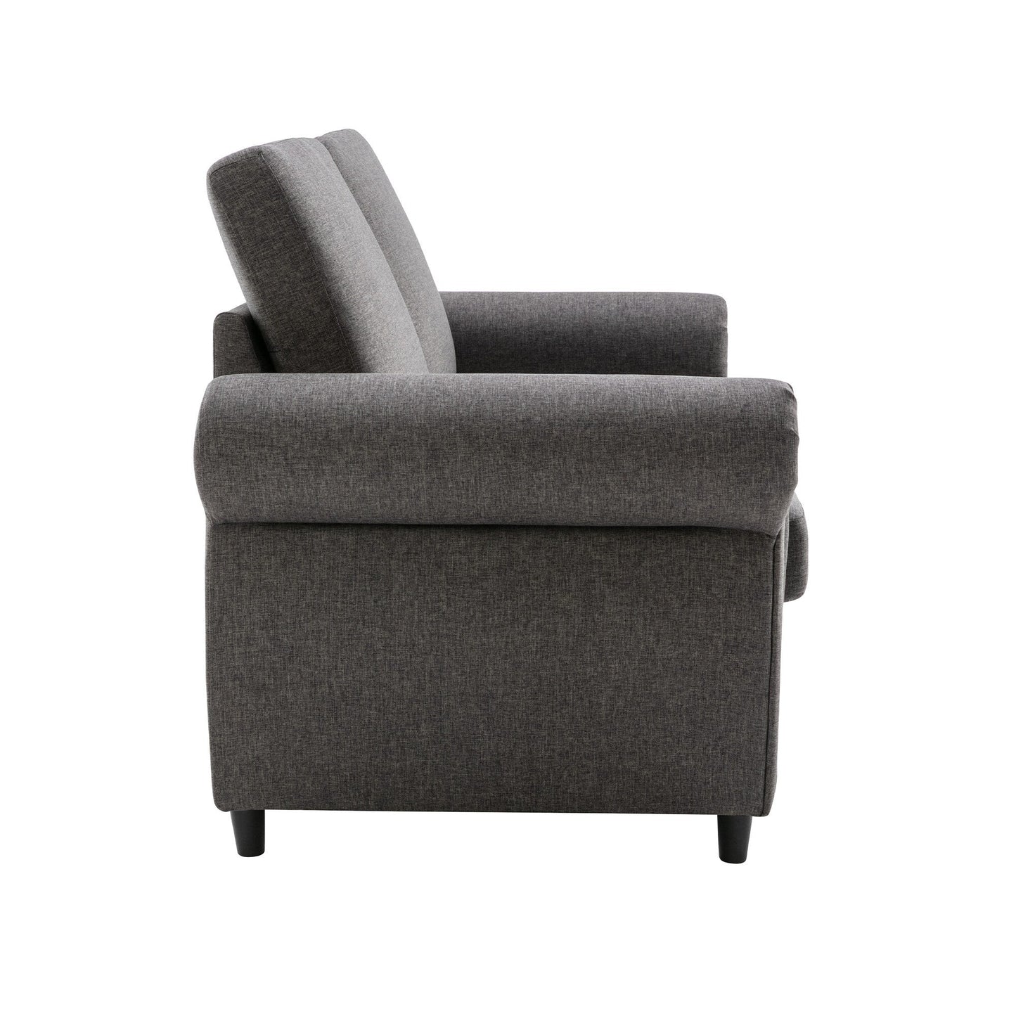 Roomfitters Pull-Out Loveseat Sofa Bed with Twin Size Memory Mattress, Space-Saving Sleeper Couch for Living Room