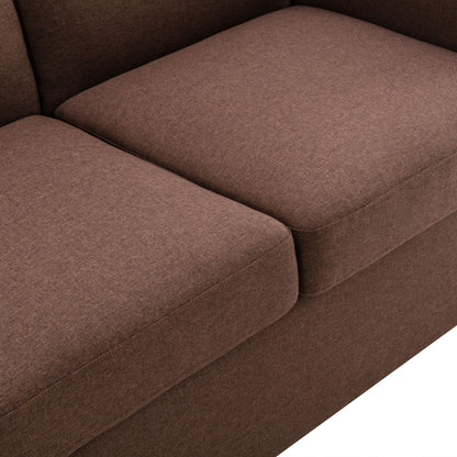 Roomfitters Pull-Out Loveseat Sofa Bed with Twin Size Memory Mattress, Space-Saving Sleeper Couch for Living Room