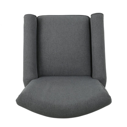 Roomfitters Push Back Recliner Chair with Rolled Arms and Padded Seat for Living Room or Study