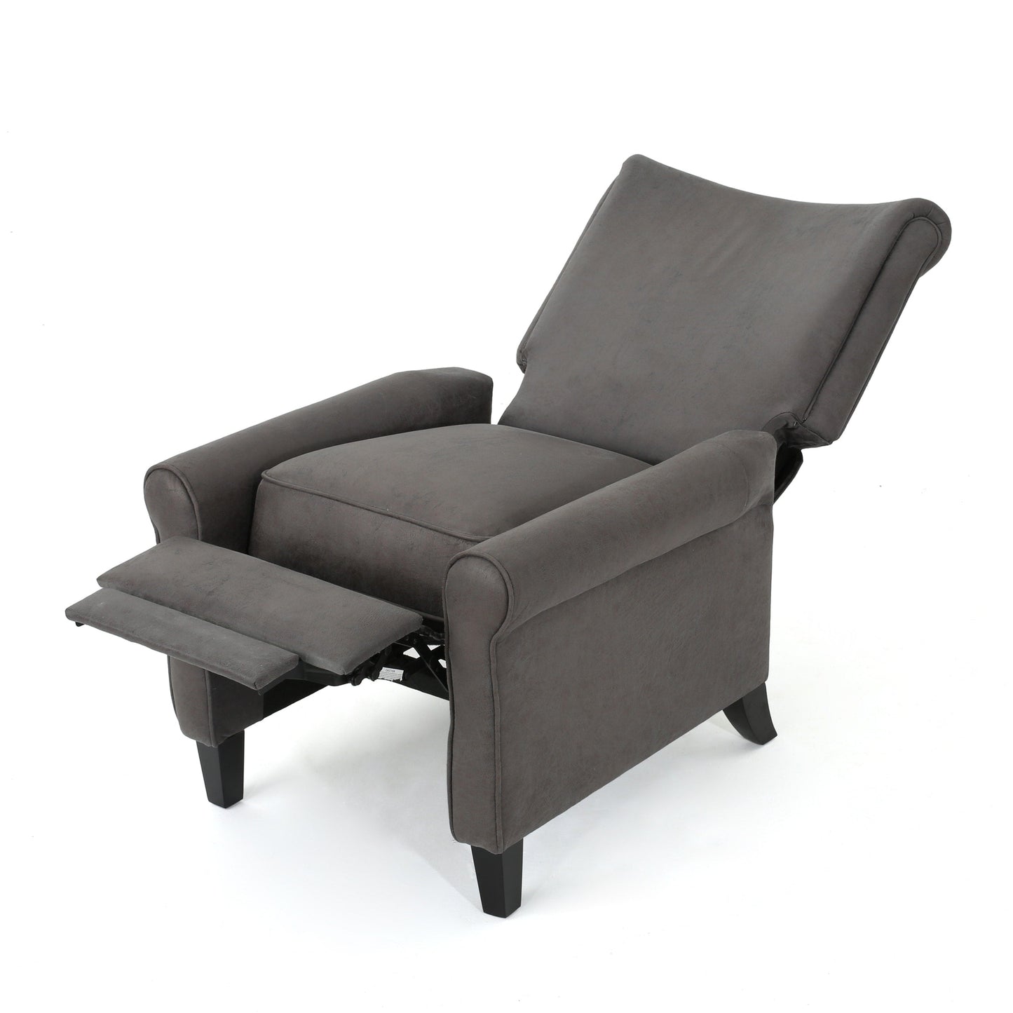 Roomfitters Push Back Recliner Chair with Rolled Arms and Padded Seat for Living Room or Study