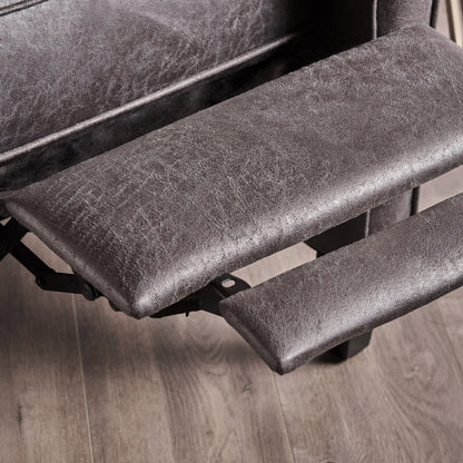 Roomfitters Push Back Recliner Chair with Rolled Arms and Padded Seat for Living Room or Study