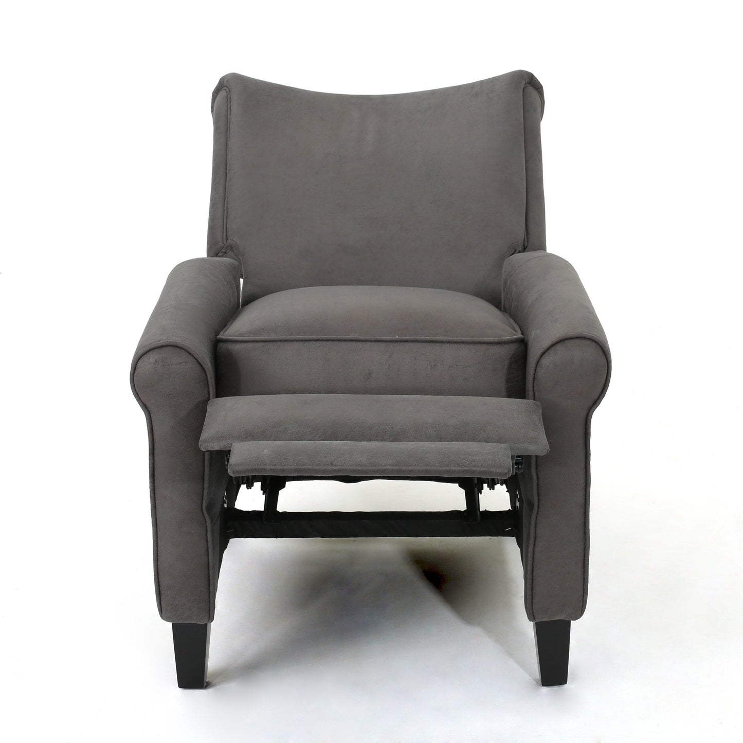 Roomfitters Push Back Recliner Chair with Rolled Arms and Padded Seat for Living Room or Study