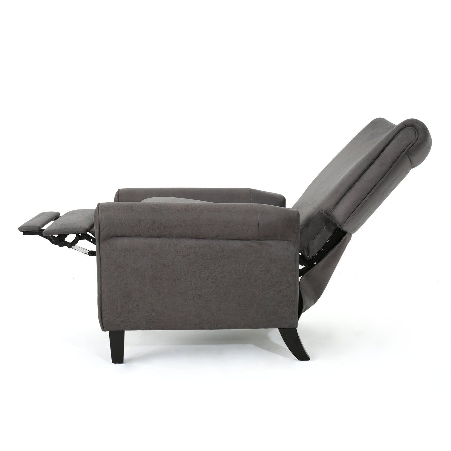Roomfitters Push Back Recliner Chair with Rolled Arms and Padded Seat for Living Room or Study
