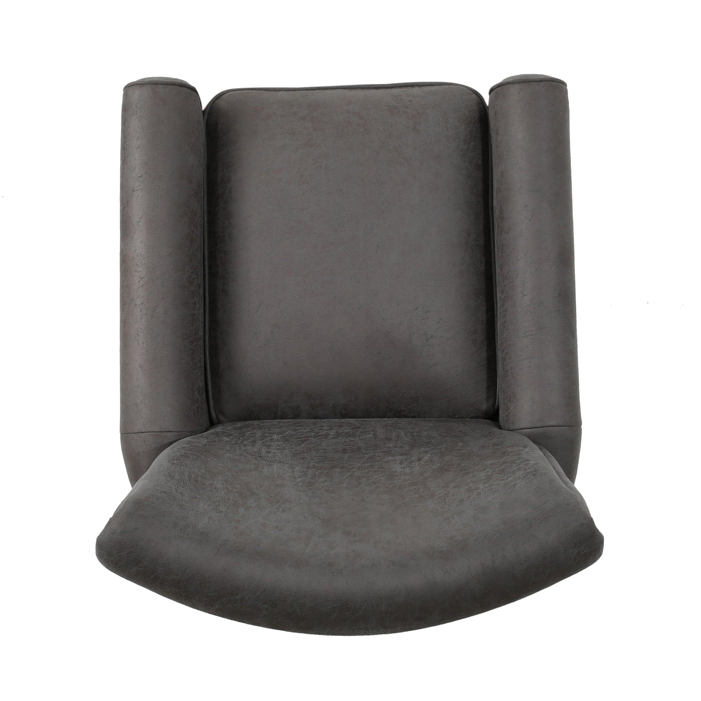 Roomfitters Push Back Recliner Chair with Rolled Arms and Padded Seat for Living Room or Study