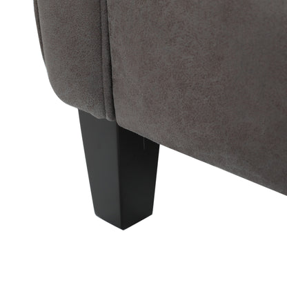 Roomfitters Push Back Recliner Chair with Rolled Arms and Padded Seat for Living Room or Study