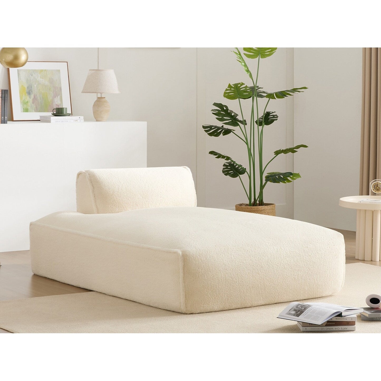 Roomfitters Right-Facing Modular Sofa with Foam-Filled Seat, Compressed Floor Couch for Living Room, No Assembly Needed