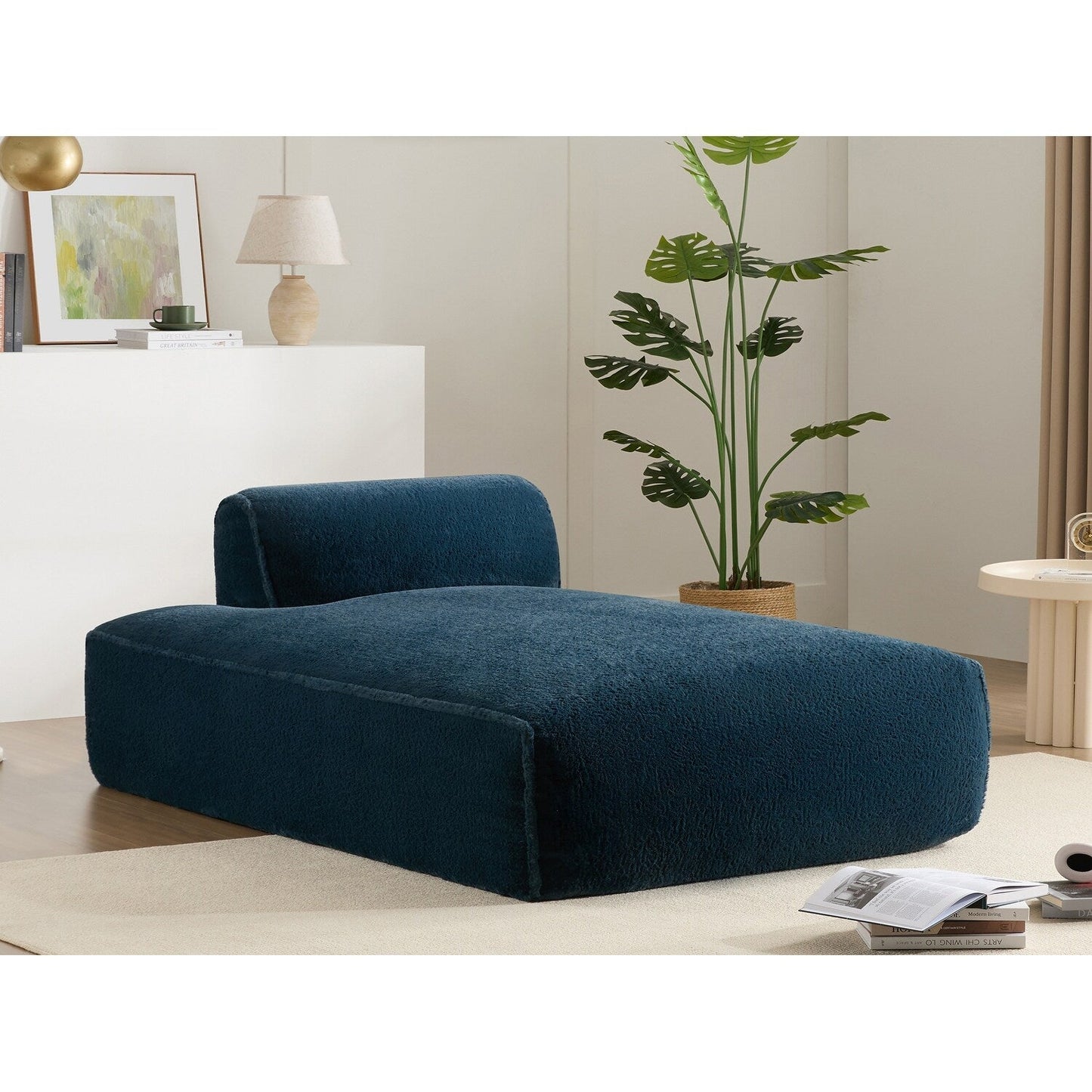 Roomfitters Right-Facing Modular Sofa with Foam-Filled Seat, Compressed Floor Couch for Living Room, No Assembly Needed