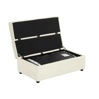 Roomfitters Twin Folding Ottoman Sleeper Bed with Mattress Convertible Guest Bed