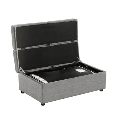 Roomfitters Twin Folding Ottoman Sleeper Bed with Mattress Convertible Guest Bed